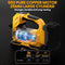 Accucompressor voor 18 V accu (zonder accu), draagbare ledlamp, handheld luchtpomp met digitale mano