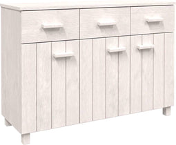 vidaXL - Dressoir - HAMAR - 113x40x80 - cm - massief - grenenhout - wit