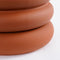Mica Decorations Ilse Bloempot met Schotel - H16 x Ø19 cm - Keramiek - Bruin