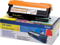 Brother TN-320Y - Tonercartridge - Capaciteit 1500 afdrukken - Geel