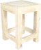 Liviza Bijzettafel hout wit Sagre - Albasia hout - Vierkant Hout - 50 cm , 35 cm , 35 cm