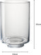 J-Line kaarshouder Laura - theelichthouder - glas - transparant - large