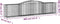 vidaXL - Schanskorven - 4 - st - gewelfd - 400x50x80/100 - cm - gegalvaniseerd - ijzer