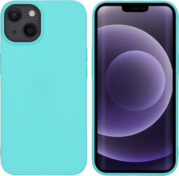 iMoshion Hoesje Geschikt voor iPhone 13 Hoesje Siliconen - iMoshion Color Backcover - Mintgroen