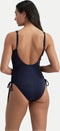 CYELL Midnight Zebra - Badpak - Voorgevormde cups V-hals - Dierenprint donkerblauw