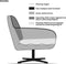 Liviza Fauteuil Donato - Draaibaar Almond - Stof - Rechthoek Beige - 74 cm , 75 cm , 79 cm
