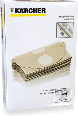 Kärcher WD 2 - Stofzakken - Geschikt voor MV 2 / WD 2.200 / A 20xx (5 st)