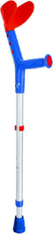 Kinderkruk - Aluminium - Verstelbaar 55-75 cm - Rood/Blauw