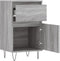 vidaXL - Dressoir - 40x35x70 - cm - bewerkt - hout - grijs - sonoma