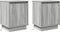 vidaXL - Nachtkastjes - met - LED-verlichting - (2 - stuks) - - - Grijs - Sonoma - 39x34,5x50 - cm