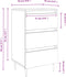 vidaXL - Nachtkastjes - 2 - st - 40x35x69 - cm - bewerkt - hout - grijs - sonoma - eiken