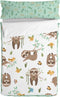 Gewatteerd beddengoed met ritssluiting HappyFriday Moshi Moshi Happy Sloth Multicolour 90 x 200 cm