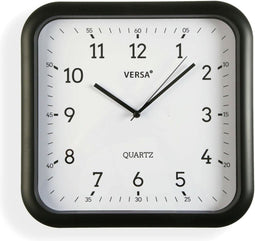 Muurklok Versa Zwart Plastic Kwarts 3,5 x 28,5 x 29,5 cm