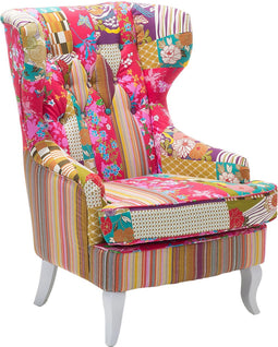 MOLDE - Chesterfield fauteuil - Multicolor - Polyester