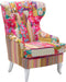 MOLDE - Chesterfield fauteuil - Multicolor - Polyester