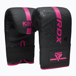 RDX F6 - Boxing Bag Mitts - Quadro Dome B1 - Matzwart met Roze