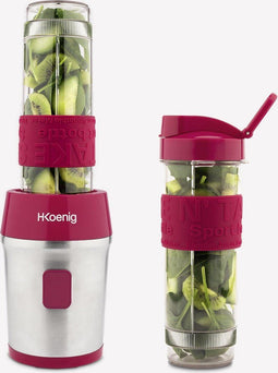 H. Koenig SMOO10 - Blender To Go - 2 drinkbekers 570 ml - Roestvrij staal
