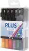 Plus Color Marker lijndikte: 1-2 mm l: 14 5 cm diverse kleuren 18stuks
