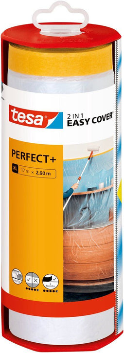 tesa Easy Cover Perfect+ 56572-00000-00 Afdekfolie Geel, Transparant (l x b) 17 m x 2.60 m 1 stuk(s)
