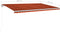 vidaXL - Luifel - automatisch - met - LED - windsensor - 500x300 - cm - oranje - bruin