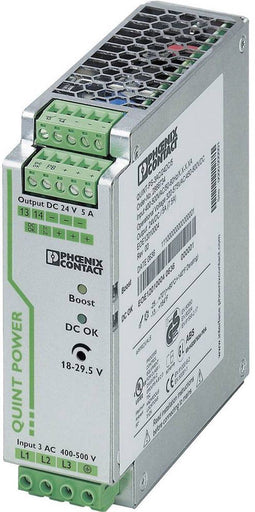Phoenix QUINT-PS/3AC/24DC/5 - Voedingseenheid - 120W 24-29,5V - Grijs