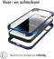 Accezz iPhone 14 Pro - 360° Full Protective Cover - Militaire valbescherming - Blauw