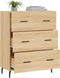 vidaXL - Dressoir - 69,5x34x90 - cm - bewerkt - hout - sonoma - eikenkleurig