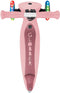 Globber Go up Active Lights - Meegroeistep - lichtgevende wielen - pastel roze