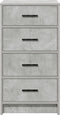 vidaXL - Keukenbuffet - Betongrijs - 40x41x75 - cm - Gelaagd - Hout