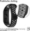 iMoshion Bandje Geschikt voor Xiaomi Mi Band 7 - iMoshion Siliconen sport band met inkliksysteem ronde drukknoop - Zwart