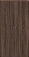 vidaXL - Archiefkast - 60x32x115 - cm - bewerkt - hout - bruin - eikenkleur