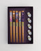Tokyo Design Studio - Eetstokjes Giftset - Hout - Paars Oranje (1 set)