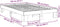 vidaXL - Bedframe - zonder - matras - 135x190 - cm - massief - hout - eiken