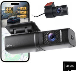 Faas S80 - Dashcam - 4K HD - Dual - G-Sensor - Nachtzicht - 64GB