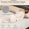 Coast Luxe Matrasbeschermer - Superzacht Fluweel - 90x200 cm - Grijs