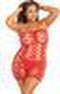 Strapless hartjes jurk - XL/3XL
