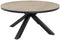 Davos Tafel - Eetkamertafel Sintered Stone blad - 158 x 74 cm - Donkergrijs aluminium frame