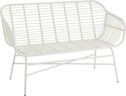 J-Line zitbank Celeste - metaal - wit