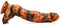 Sabretooth - Silicone Dildo - Orange/Black
