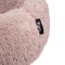 District 70 FUZZ - Hondenmand Zacht Pluche - Donutvorm - Lichtgrijs - Ø 80 cm (L)