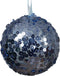 Kerstbal foam d8 cm ijsblauw