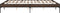 vidaXL - Bedframe - bewerkt - hout - metaal - bruin - eikenkleur - 200x200 - cm