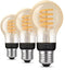 Philips Hue A60 - Filamentlamp E27 - Bluetooth White Ambiance (3-pack)