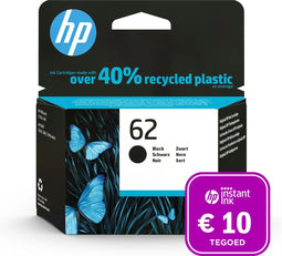 HP 62 - Inktcartridge - Origineel - Zwart + Instant Ink tegoed