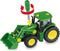 Klein Toys John Deere adventskalender - 24 deuren - bouwset 6215 R trekker - groen geel