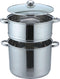 Couscous pan 3 in 1 Couscoussier - Roestvrij staal 6L