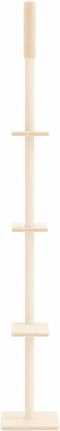 vidaXL - Kattenmeubel - vloer - tot - plafond - 267,5-297,5 - cm - crèmekleurig