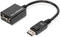 Assmann AK-340403-001-S - DisplayPort naar VGA Adapter - 15 cm - Zwart