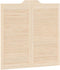 vidaXL - Draaideuren - louvredesign - 1-paar - 100x100 - cm - massief - grenenhout