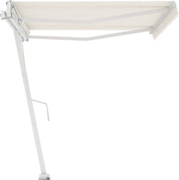 vidaXL - Luifel - vrijstaand - automatisch - 450x350 - cm - crèmekleurig